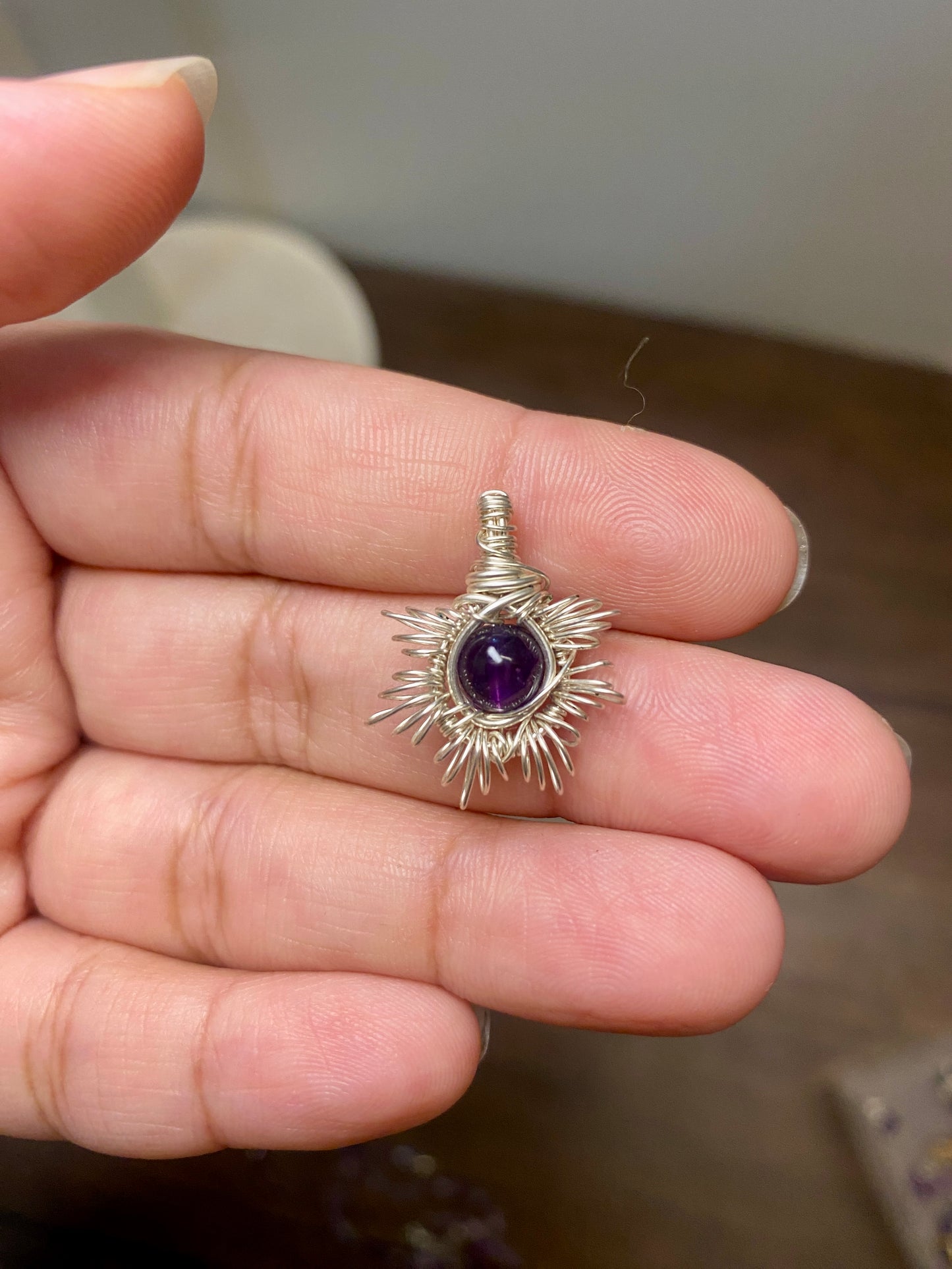 Amethyst - Star Pendant