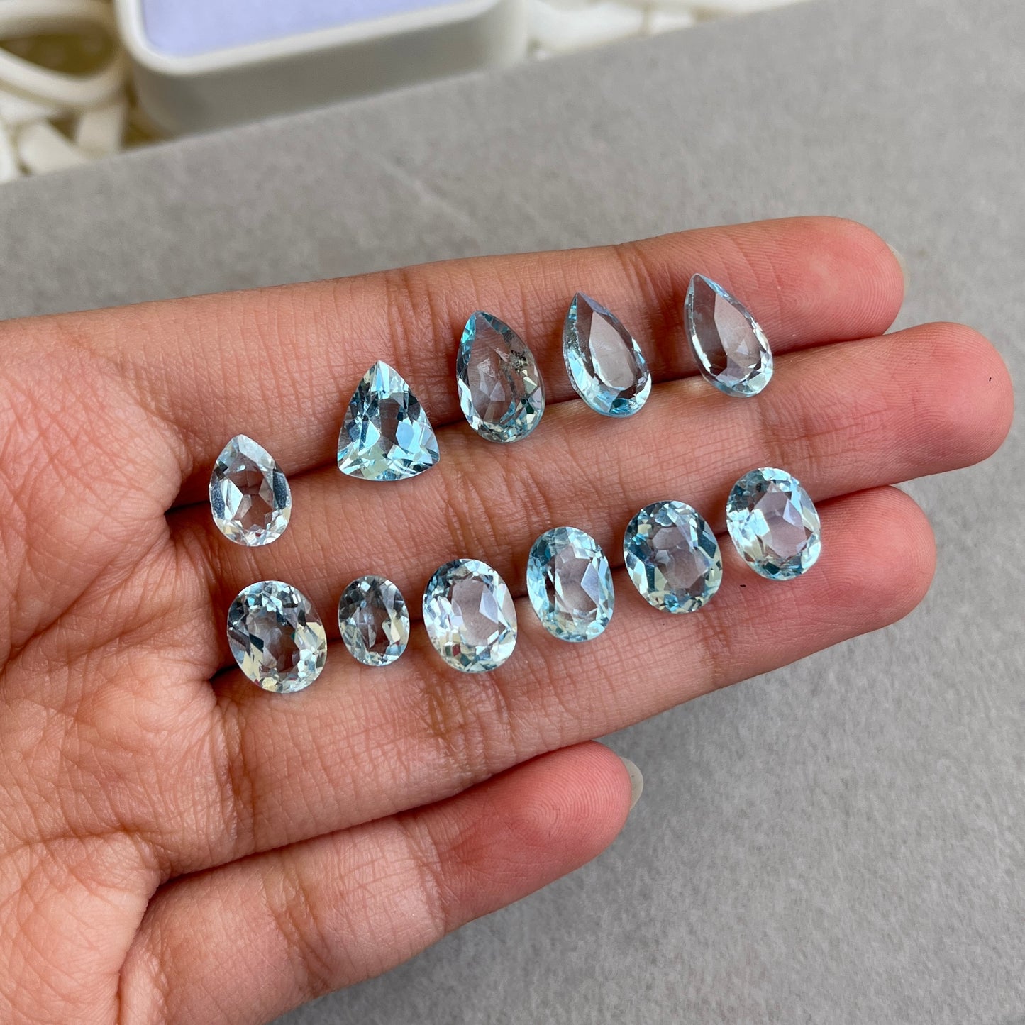 African Blue Topaz - 925 sterling silver - Stone Ring