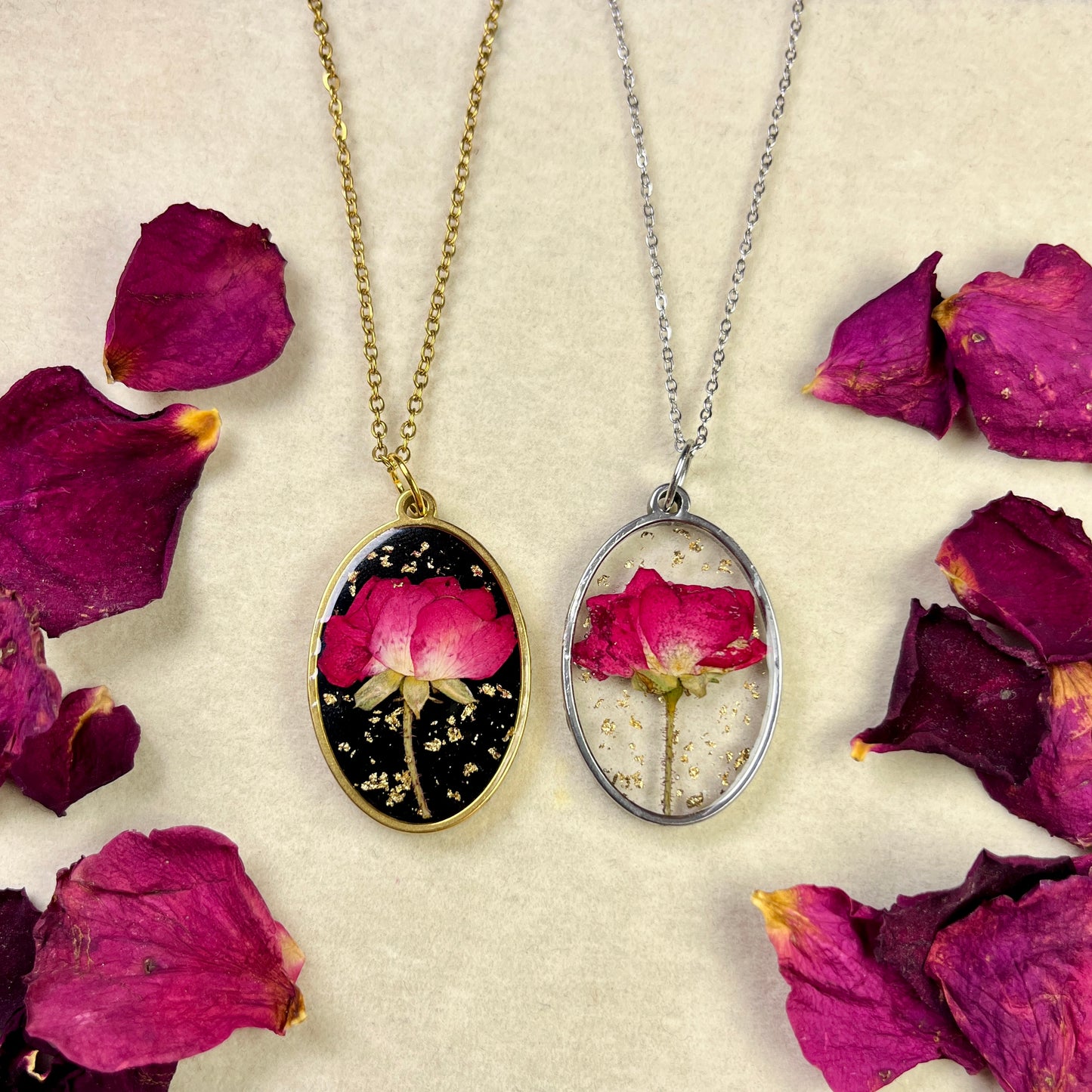 Rosette - Resin Pendants