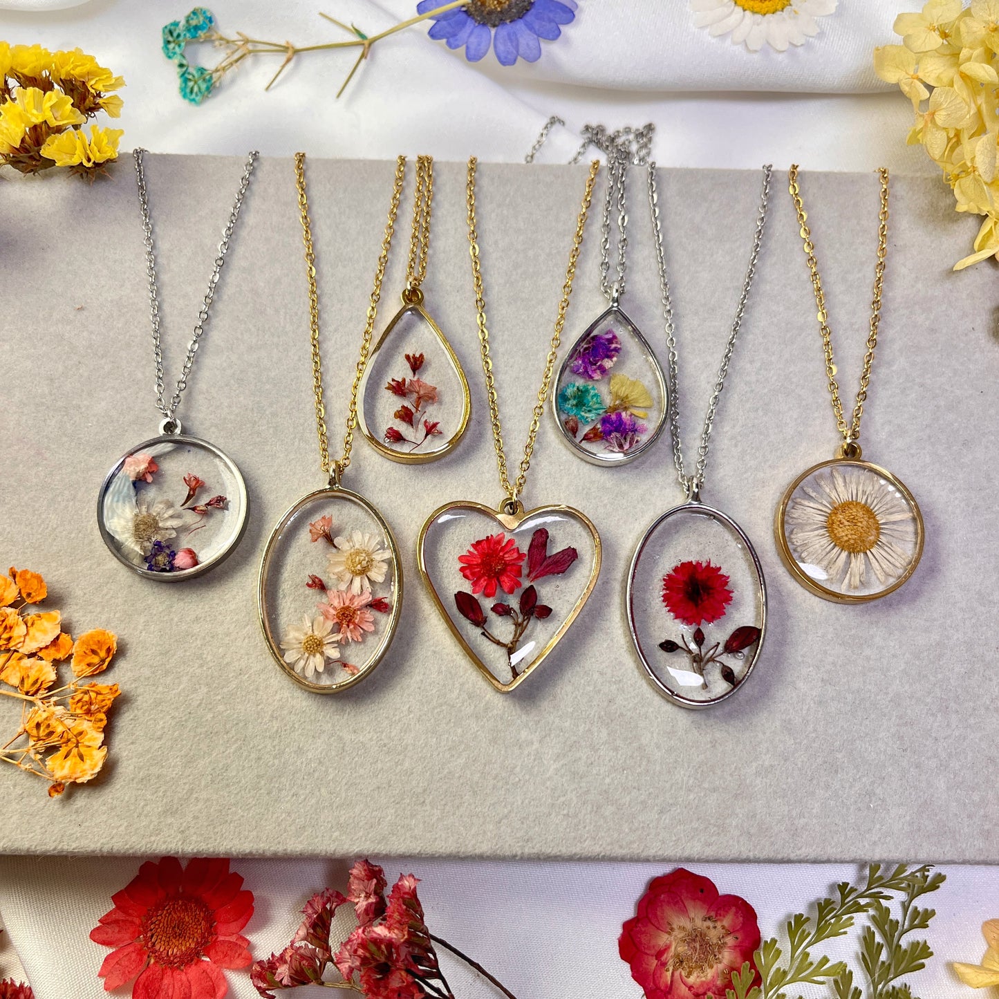 Wild Flower Whimsy - Resin - Pendant - Collection