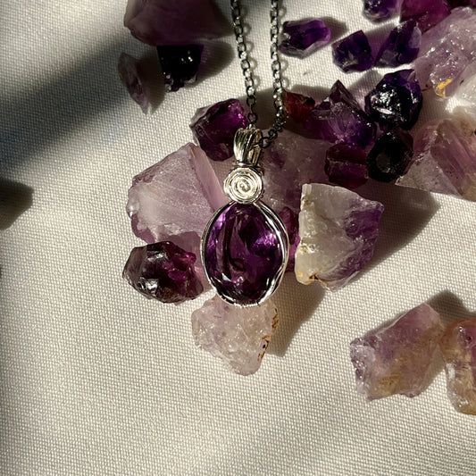 Amethyst - faceted Pendant