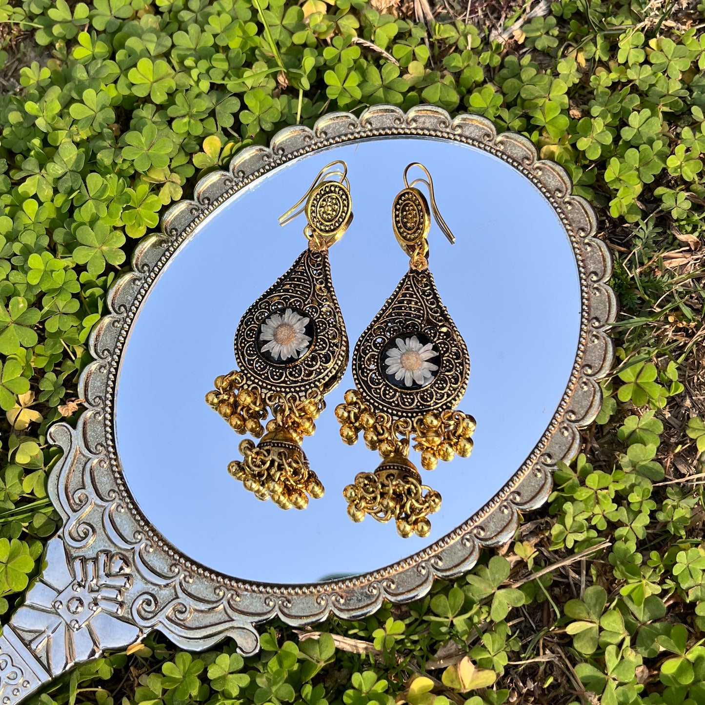 BAAREZA - FLORAL - JHUMKAS