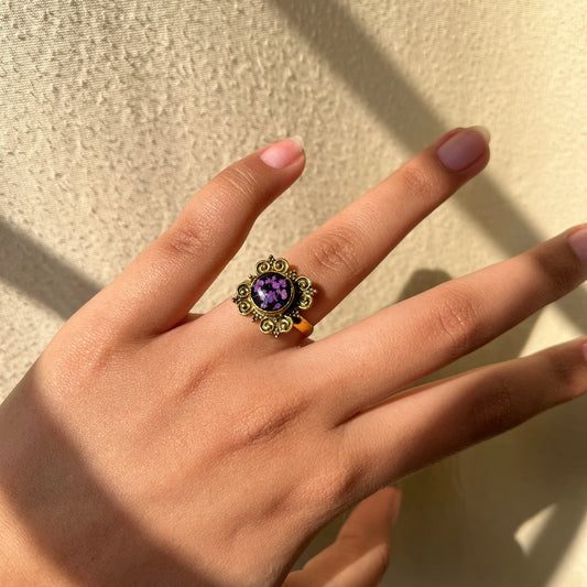 Vintage Floral - Resin Rings - Collection