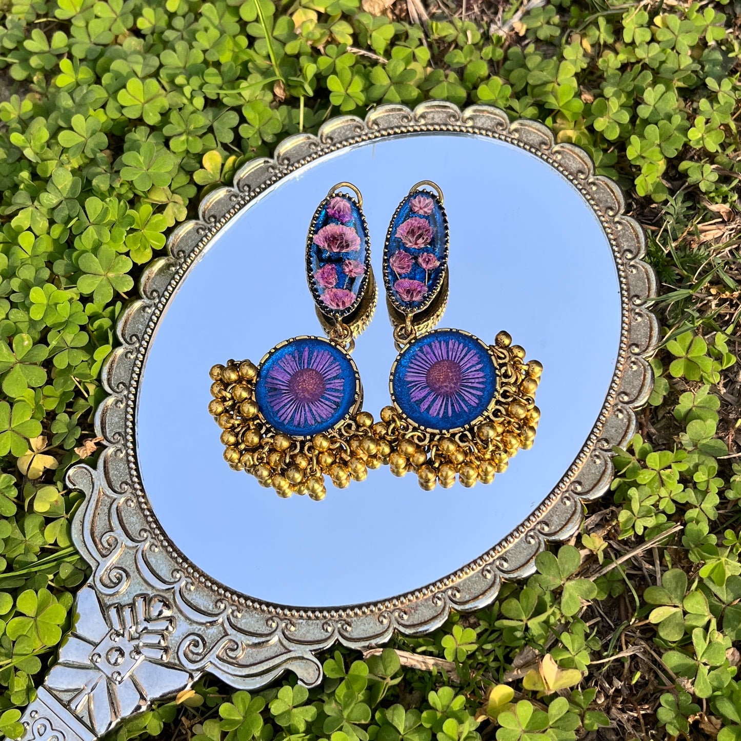 ZUHR - FLORAL - JHUMKAS
