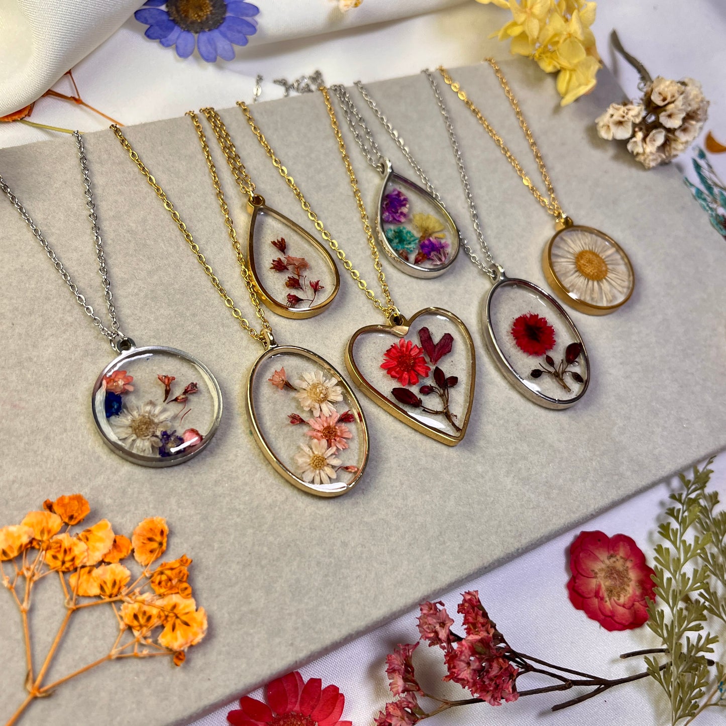 Wild Flower Whimsy - Resin - Pendant - Collection