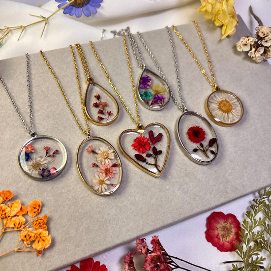 Wild Flower Whimsy - Resin - Pendant - Collection