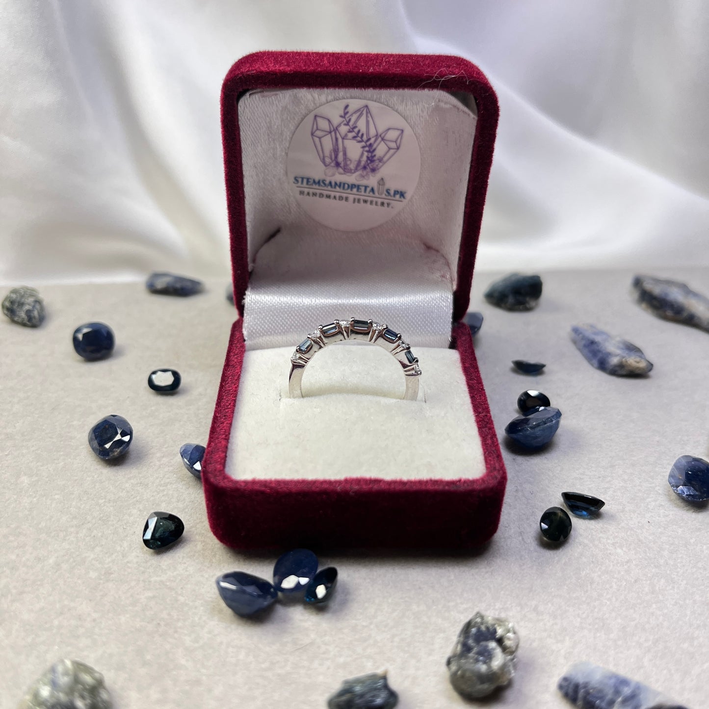 Aurora - Blue Sapphire - Stone Ring