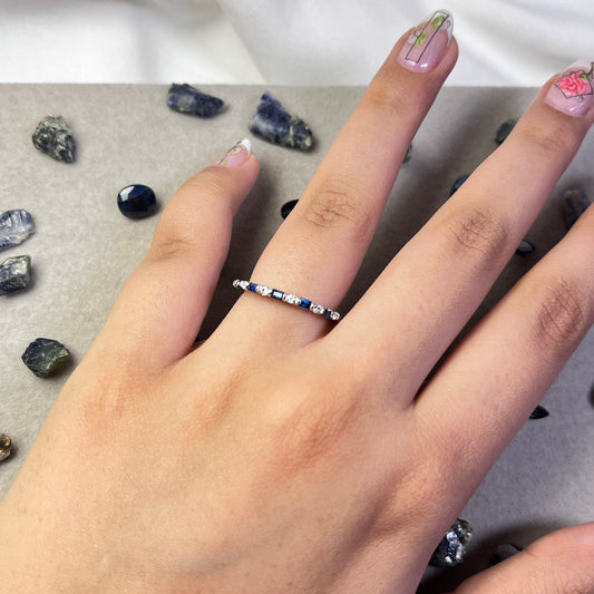 Aurora - Blue Sapphire - Stone Ring