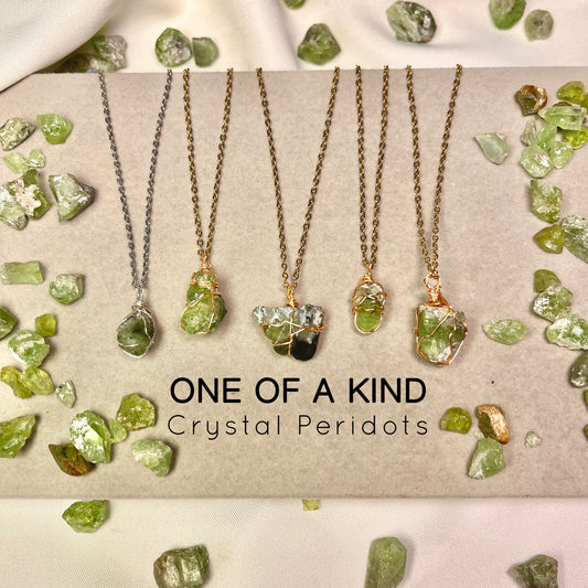 Peridot - Raw - Stone - Pendants