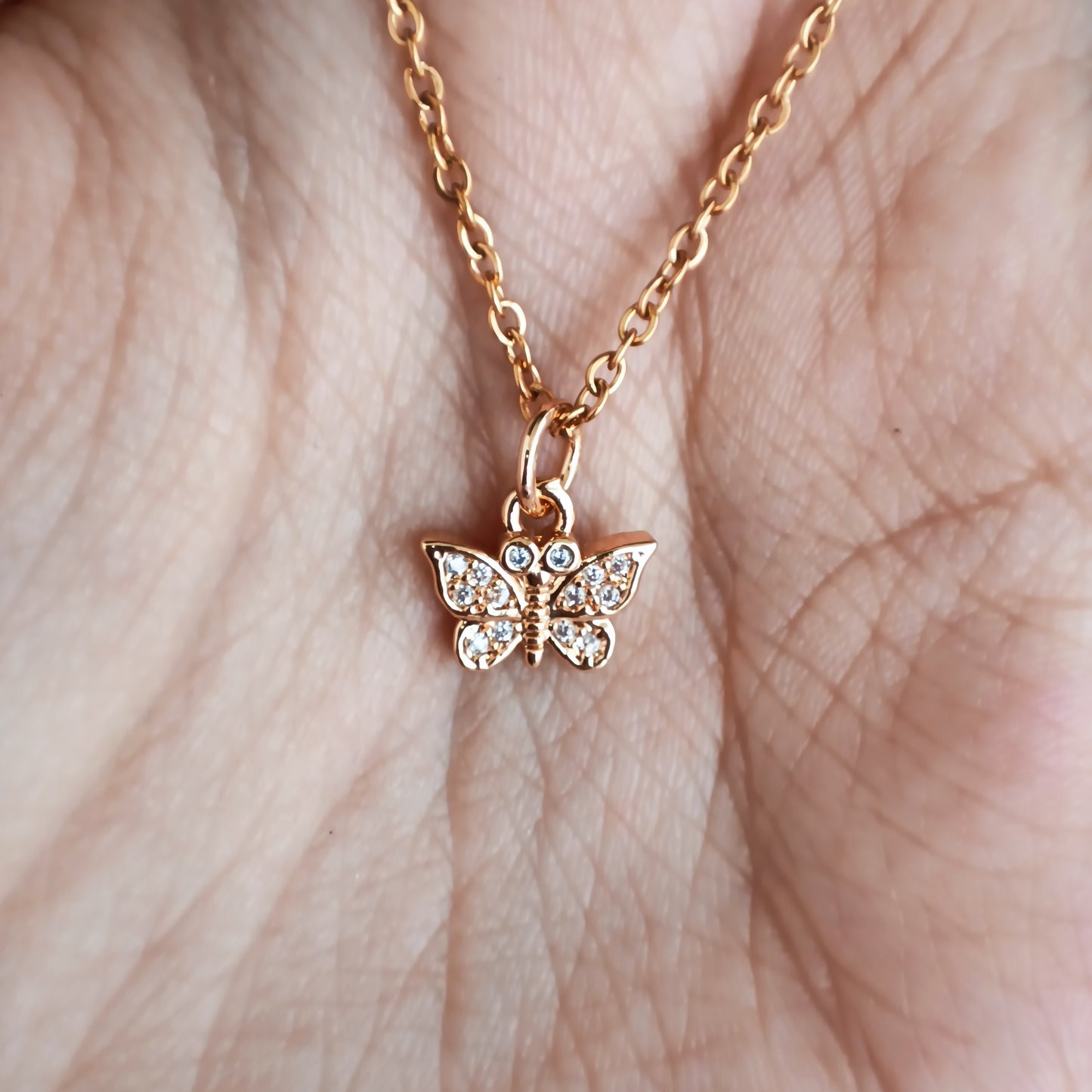 14k Goldplated - mini - Butterfly - pendant