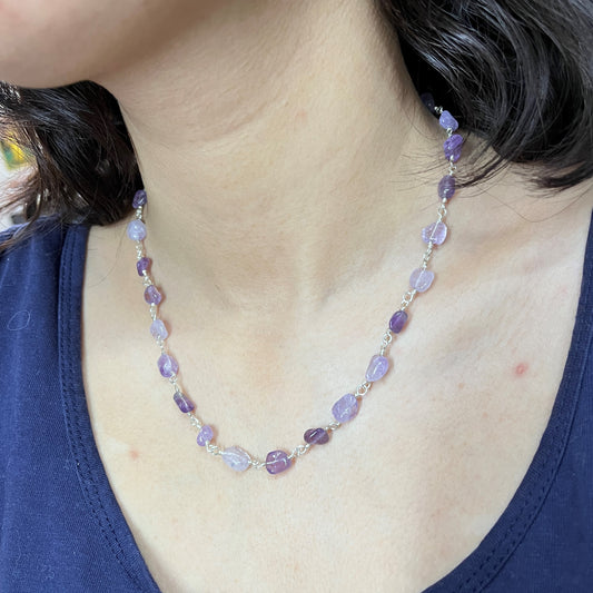 Interlinked - Stone - Tumbled - Necklace - Collection