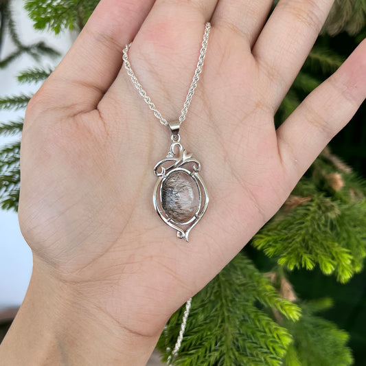 Alys - Rutile Quartz - 925 Silver - Stone - Pendant
