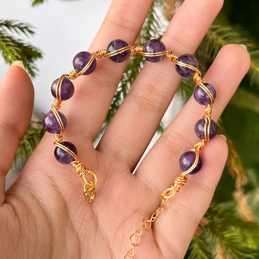 Amethyst - Braided Bracelet