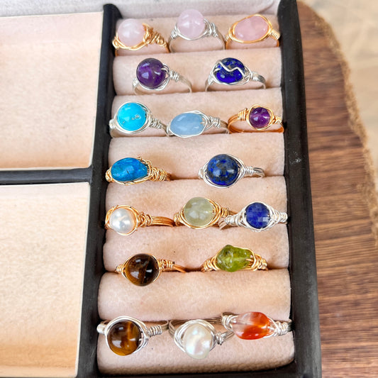 Stone - Tumbled - Rings Collection