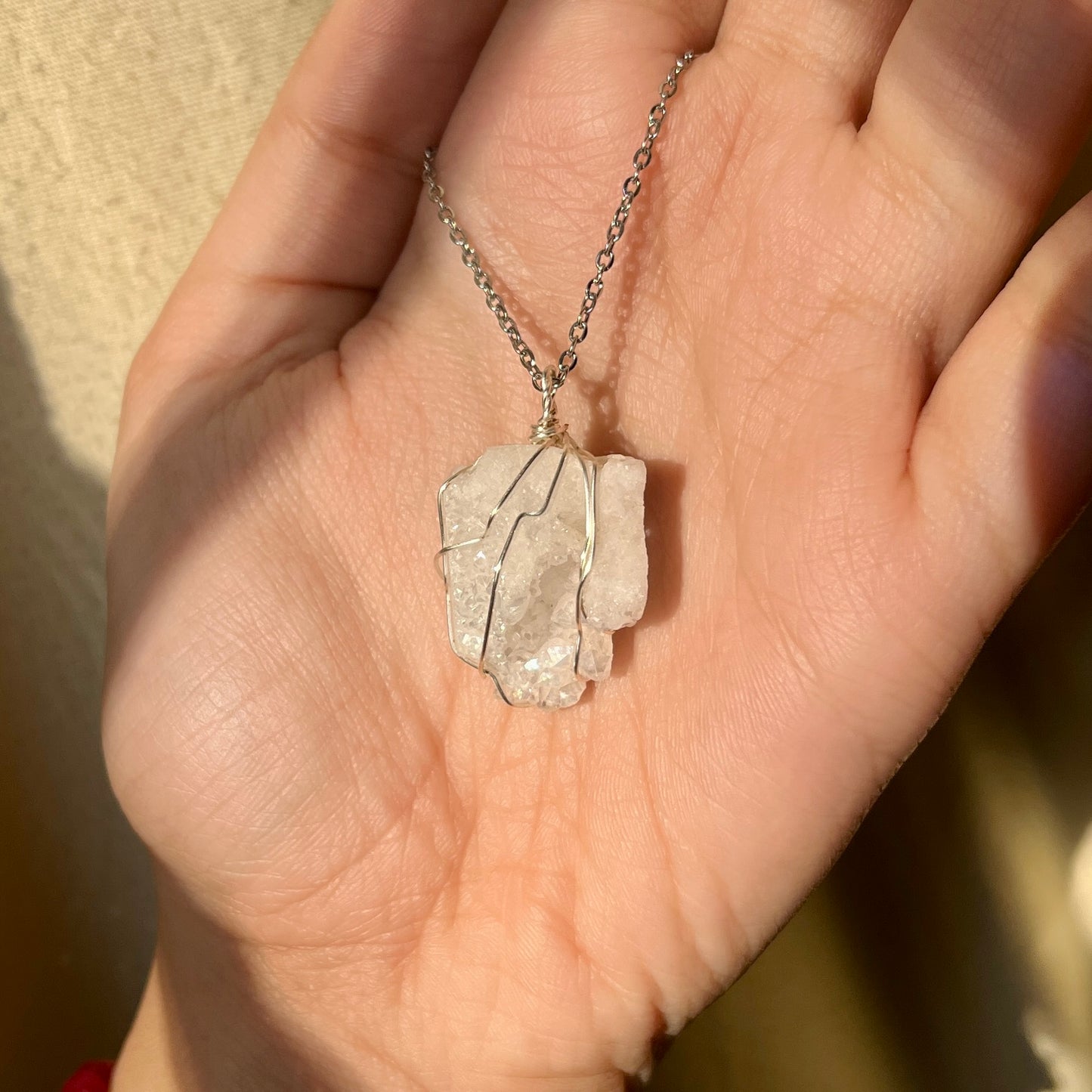 Angel Aura CLEAR Quartz - GEODE