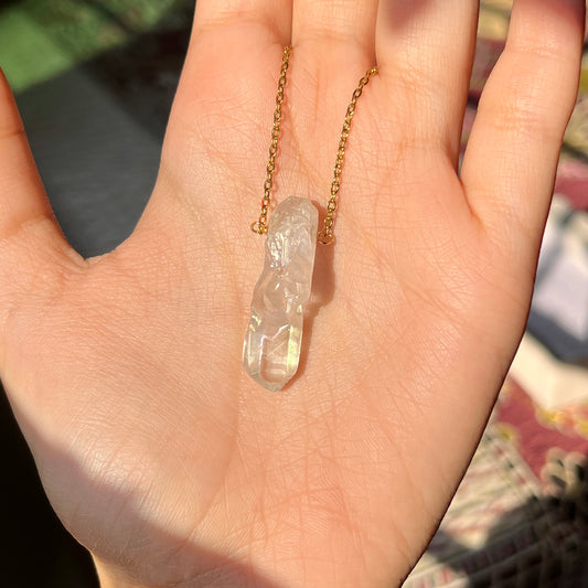 ANGEL AURA CLEAR QUARTZ - RAW