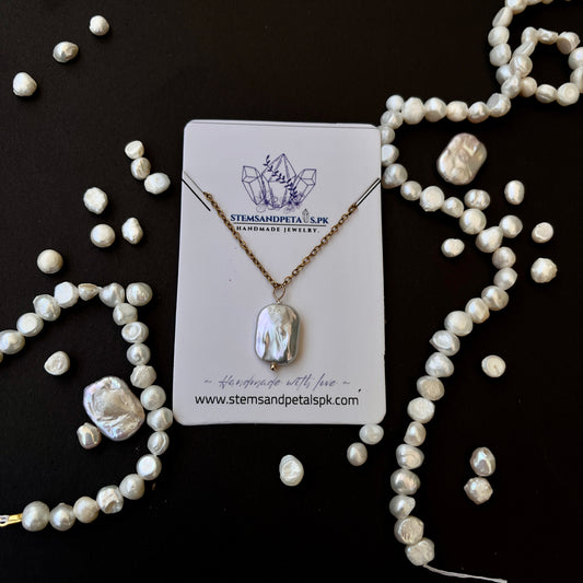 Fresh Water Cultured Pearl - Pendant - Minimalistic