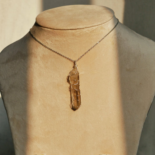 Smokey Quartz - Raw - Point Pendant