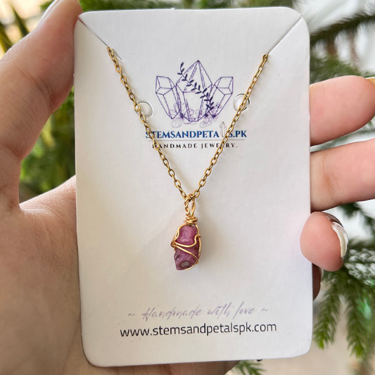 Ruby - Raw - Pendant