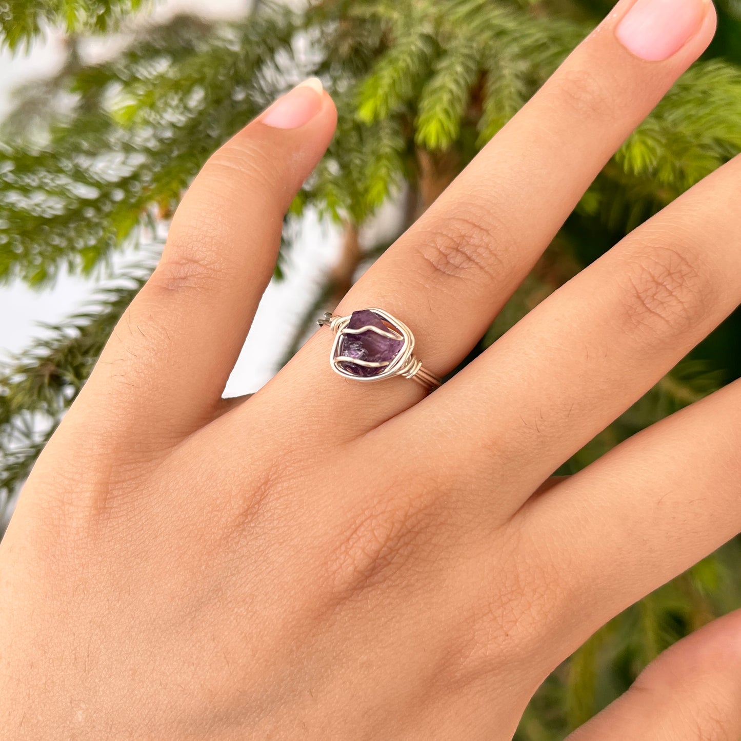 Amethyst Raw - Jewelry Set