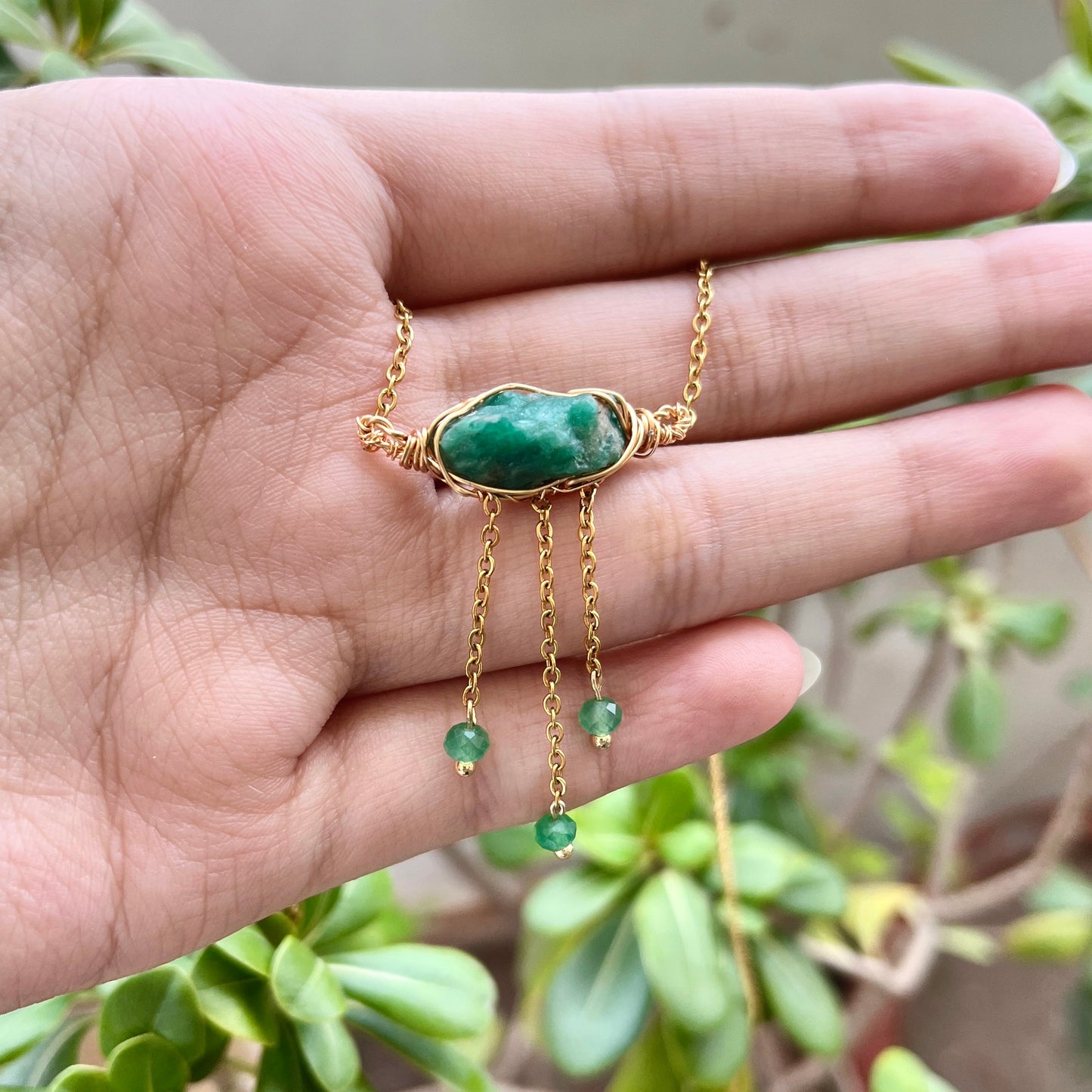 Emerald - Stone - Necklace