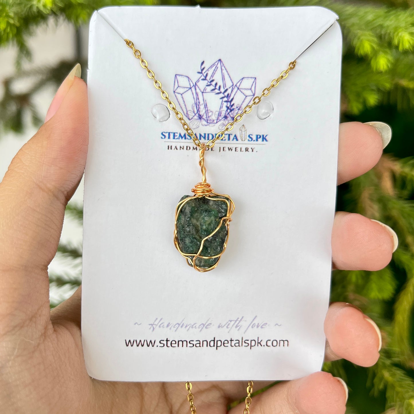 Swat Emerald - Raw - Stone - Pendants - Collection