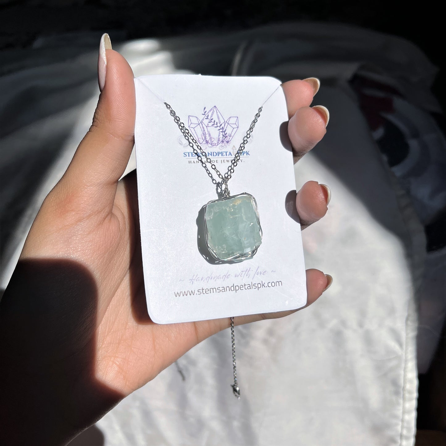 Aquamarine - Raw - Stone - Pendants Collection