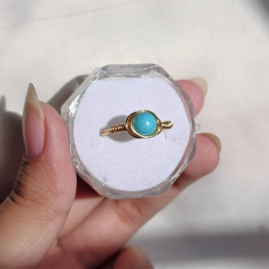 Turquoise - Tumbled - Stone Ring