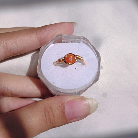 Carnelian - Faceted - Ring