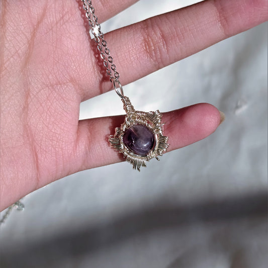 Amethyst - Star Pendant