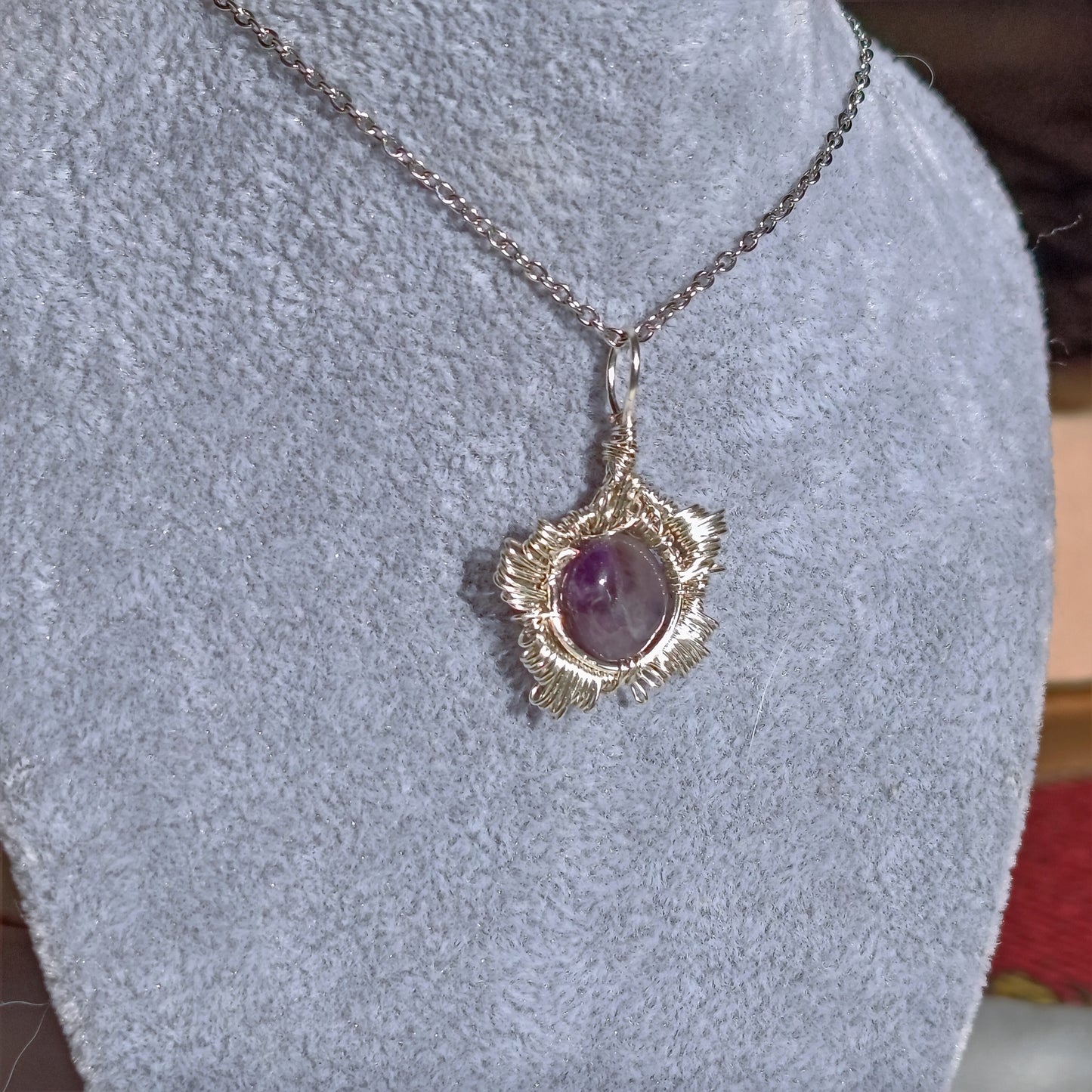 Amethyst - Star Pendant