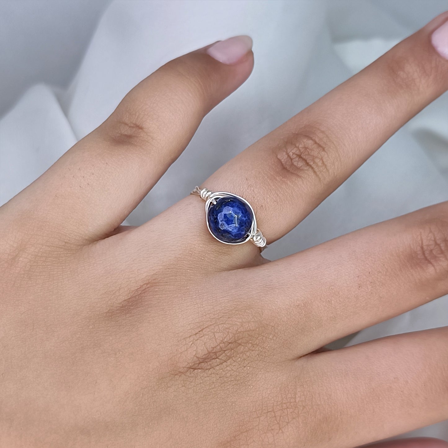 Lapis Lazuli - Tumbled - Stone - Jewelry Set