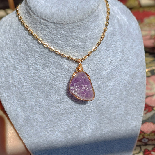 Amethyst - Raw - Stone - Pendants - Collection