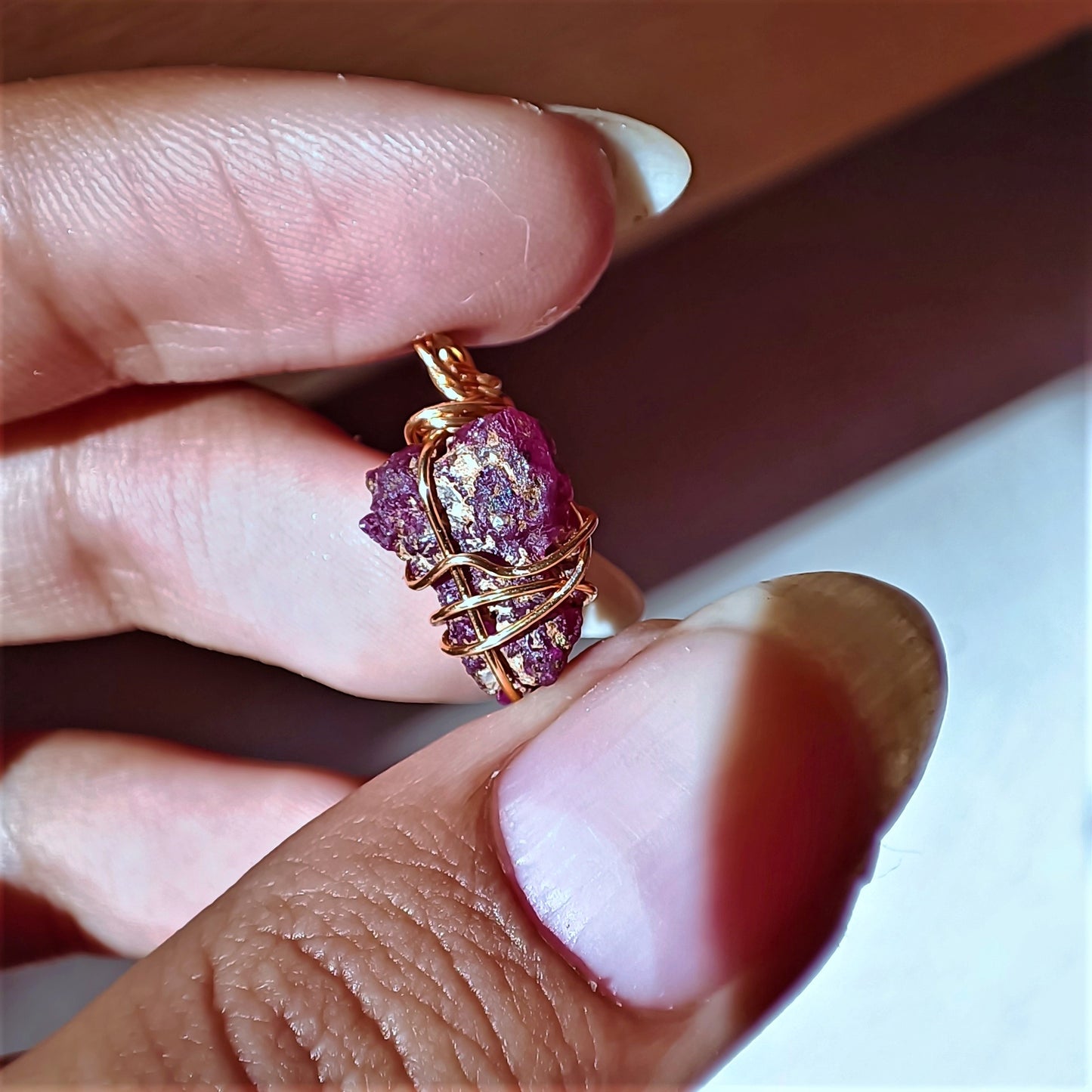 Ruby - Mozambique - High Grade - Raw - Pendant