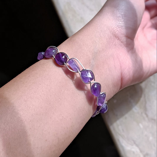 Amethyst - Braided Bracelet