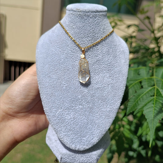 Clear Quartz - Raw - Stone - Pendants - Collection