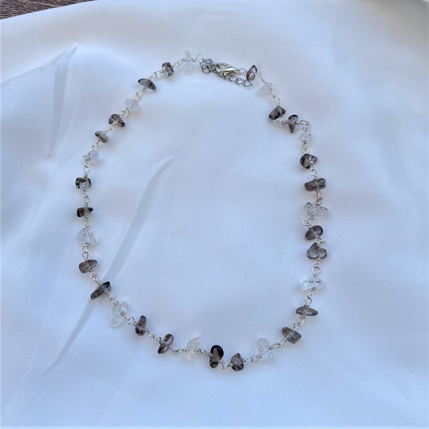 Quartz - Smokey - Clear - Stone - Necklace