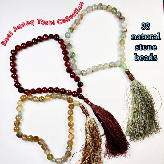 Pure Aqeeq Tasbi Collection