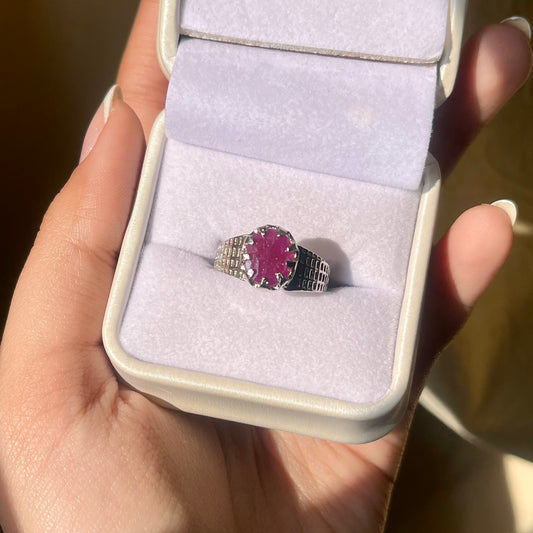 Mozambique Ruby - Men - Stone Ring