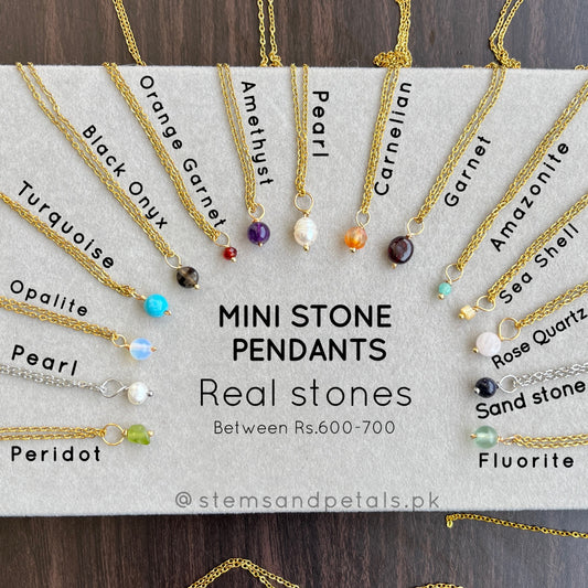 Mini - Stone Pendants - Collection 2