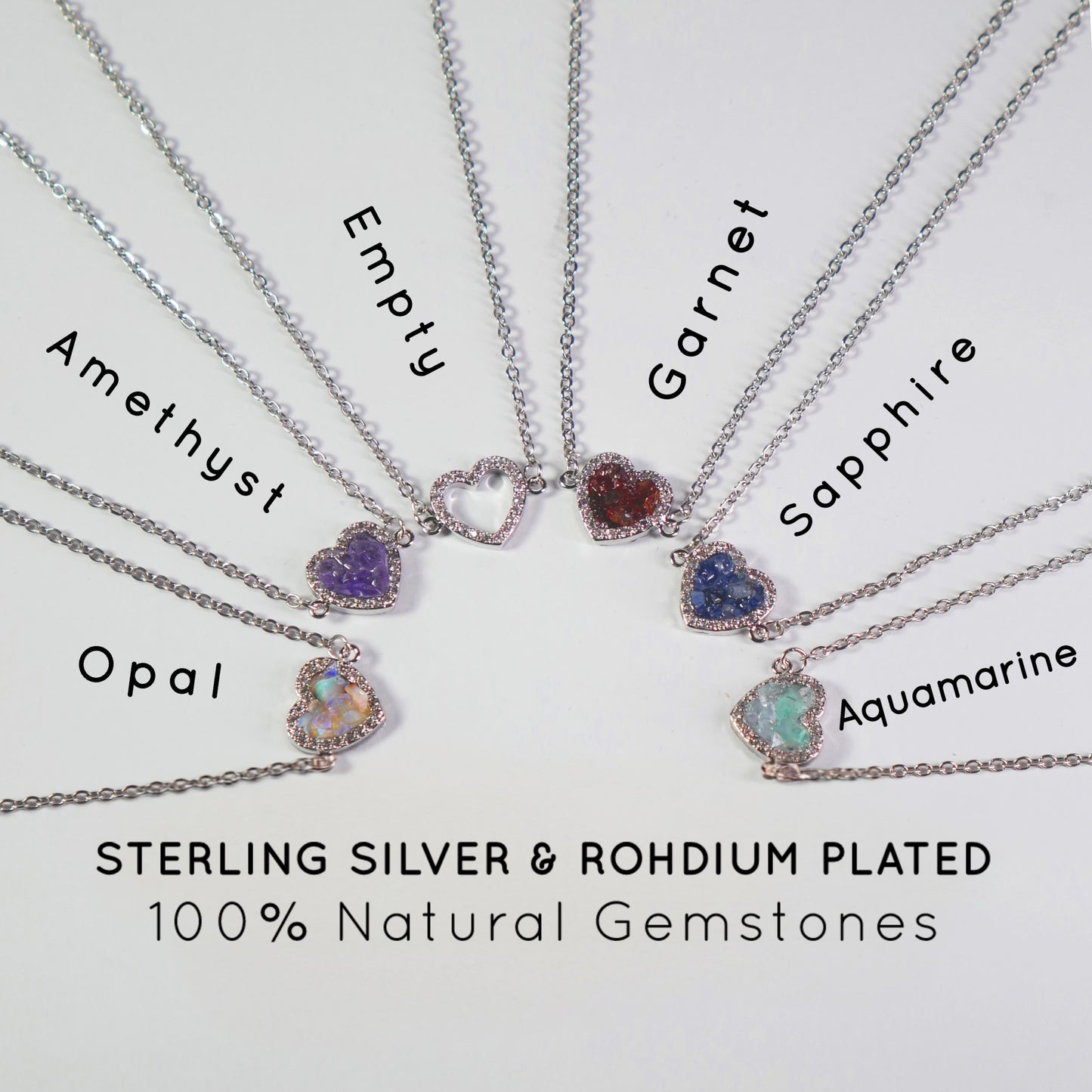 Pure Chandi - Crushed Stone - Heart Pendant -  Collection