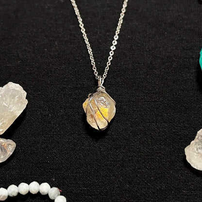 Moonstone Raw - Stone Pendant