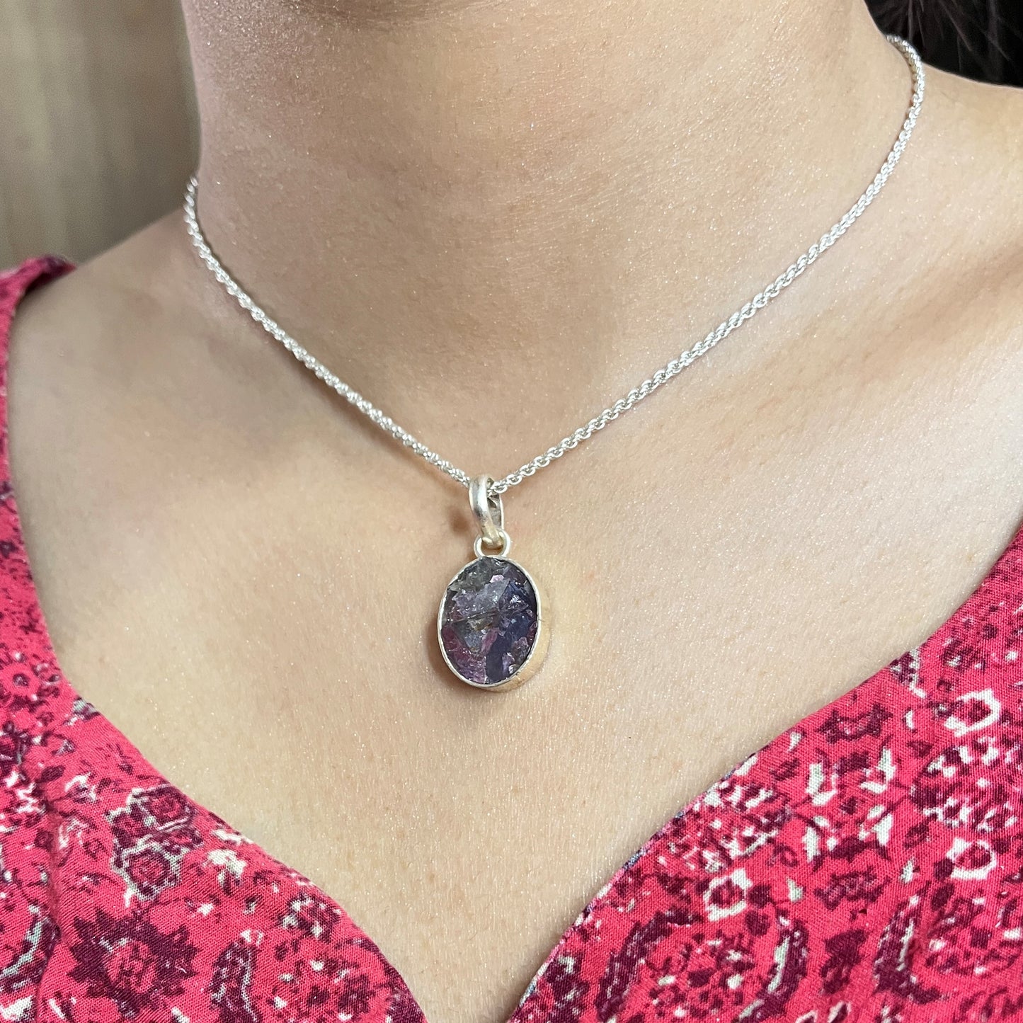 Elsa - Mixed Stone - 925 Silver - Stone - Pendant