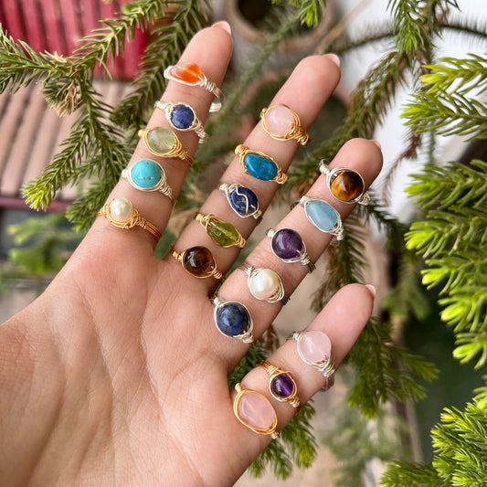 Stone - Tumbled - Rings Collection