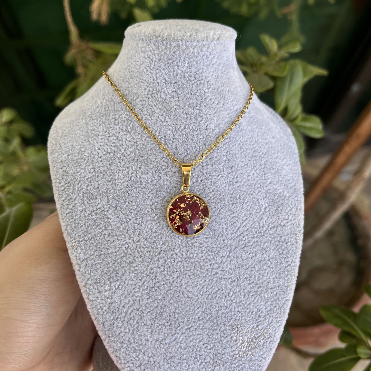 Rose - Floral - Resin - Jewelry Set