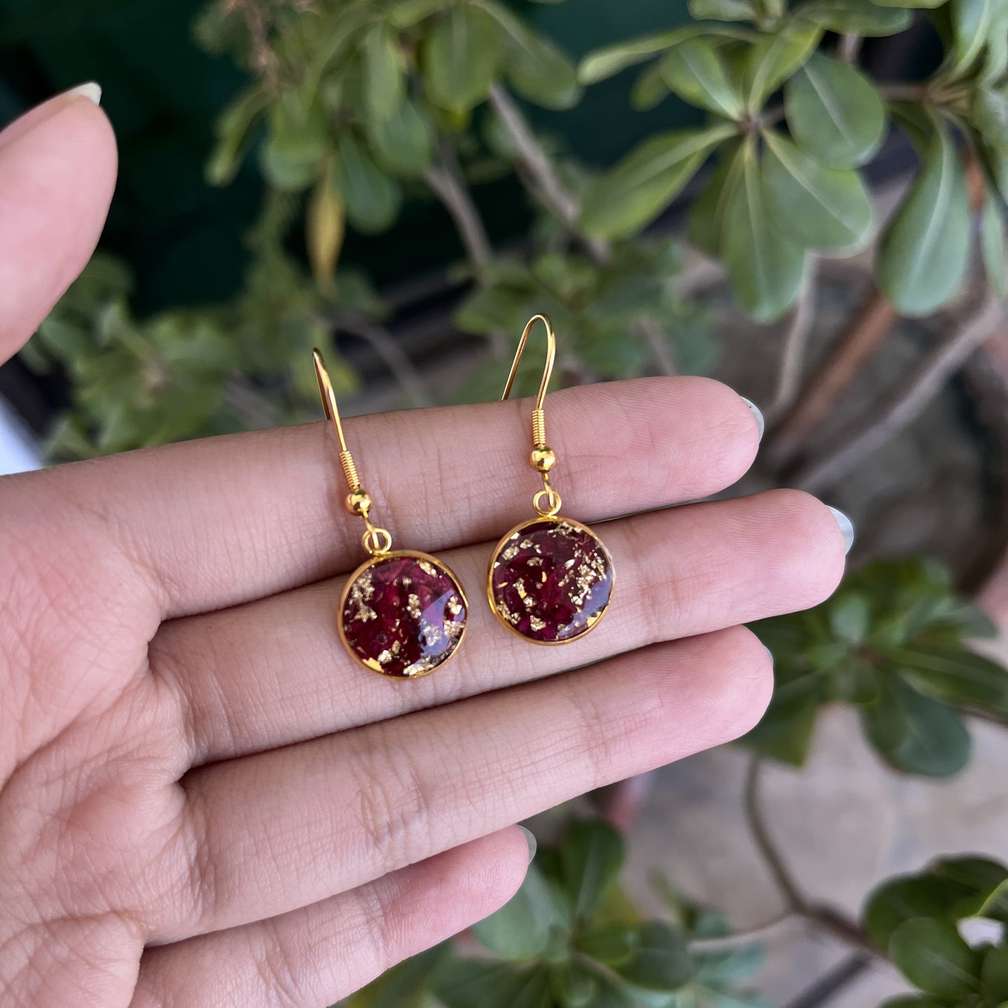 Rose - Floral - Resin - Jewelry Set