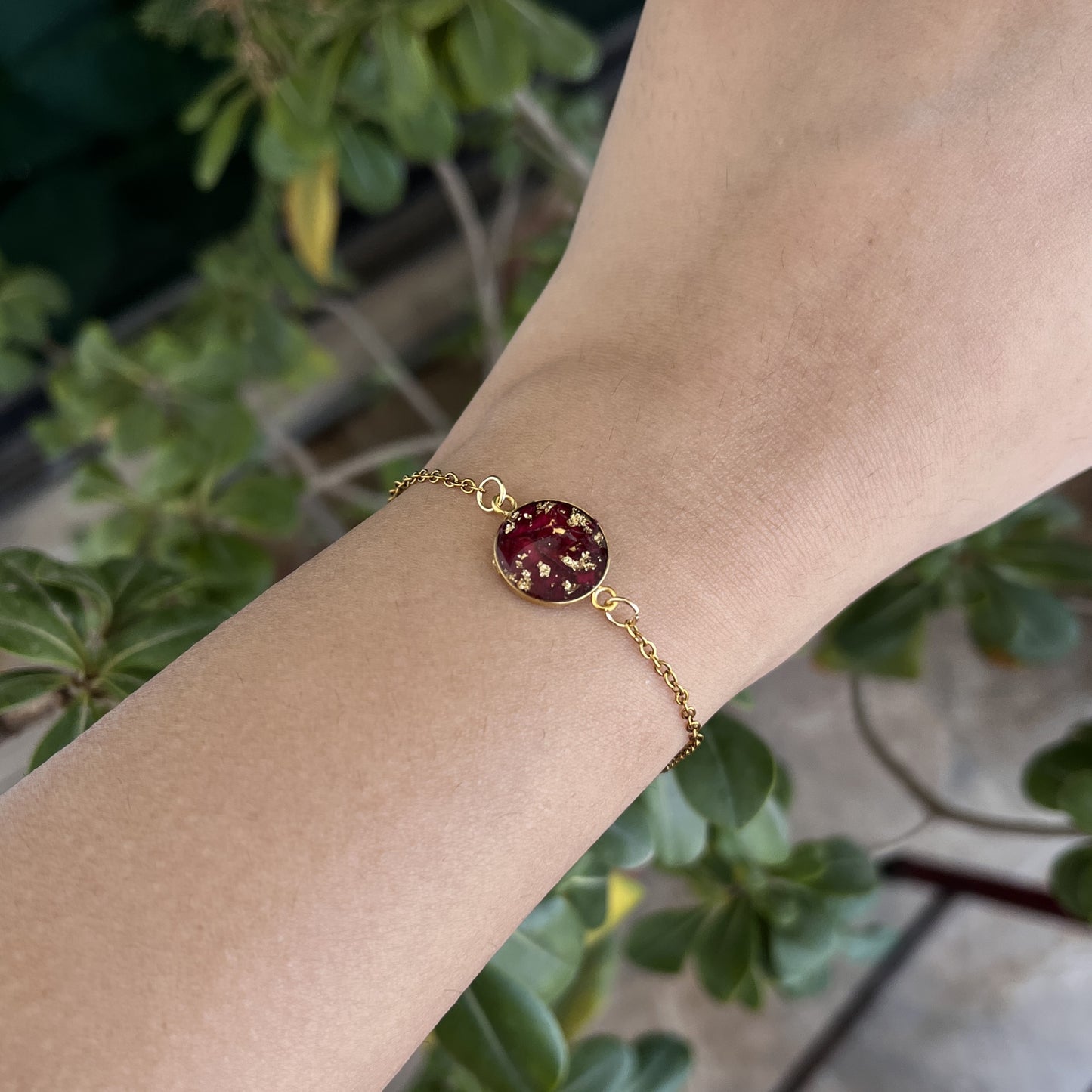 Rose - Floral - Resin - Jewelry Set