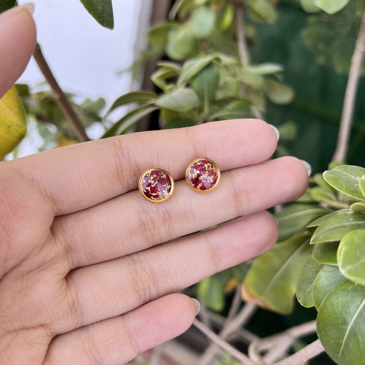 Rose - Floral - Resin - Jewelry Set