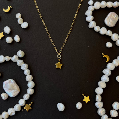Star - Moon - Friendship Necklaces