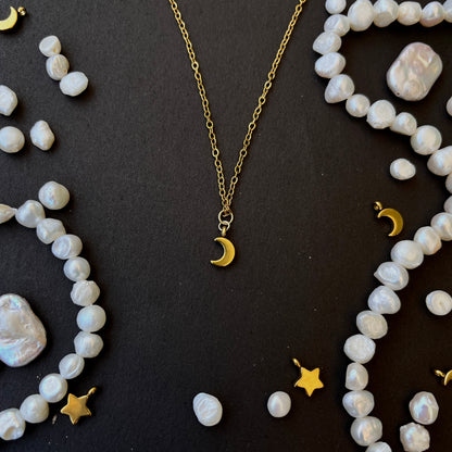 Star - Moon - Friendship Necklaces